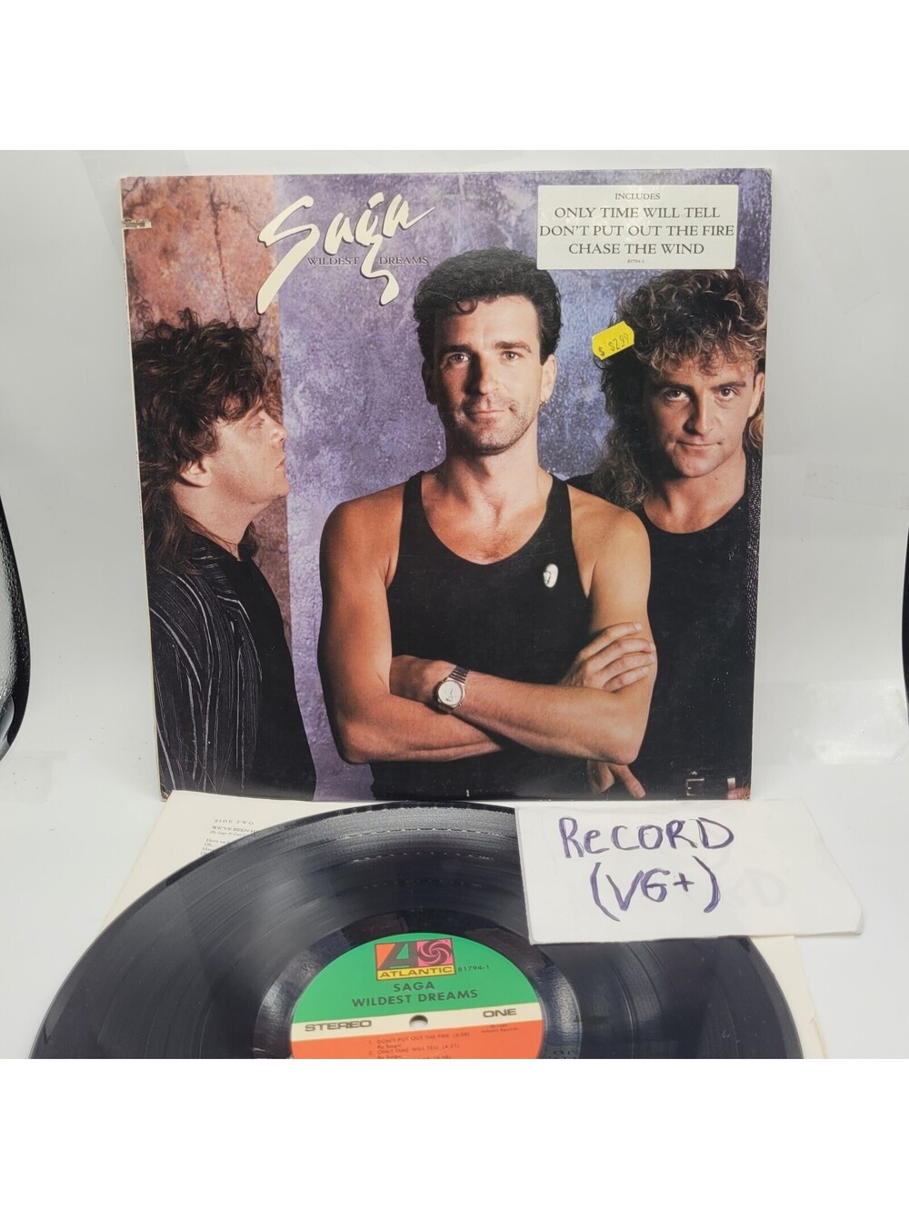 Saga Vinyl Record Wildest Dreams LP 1987 VG+ Atlantic Prog Rock Vinyl VG+